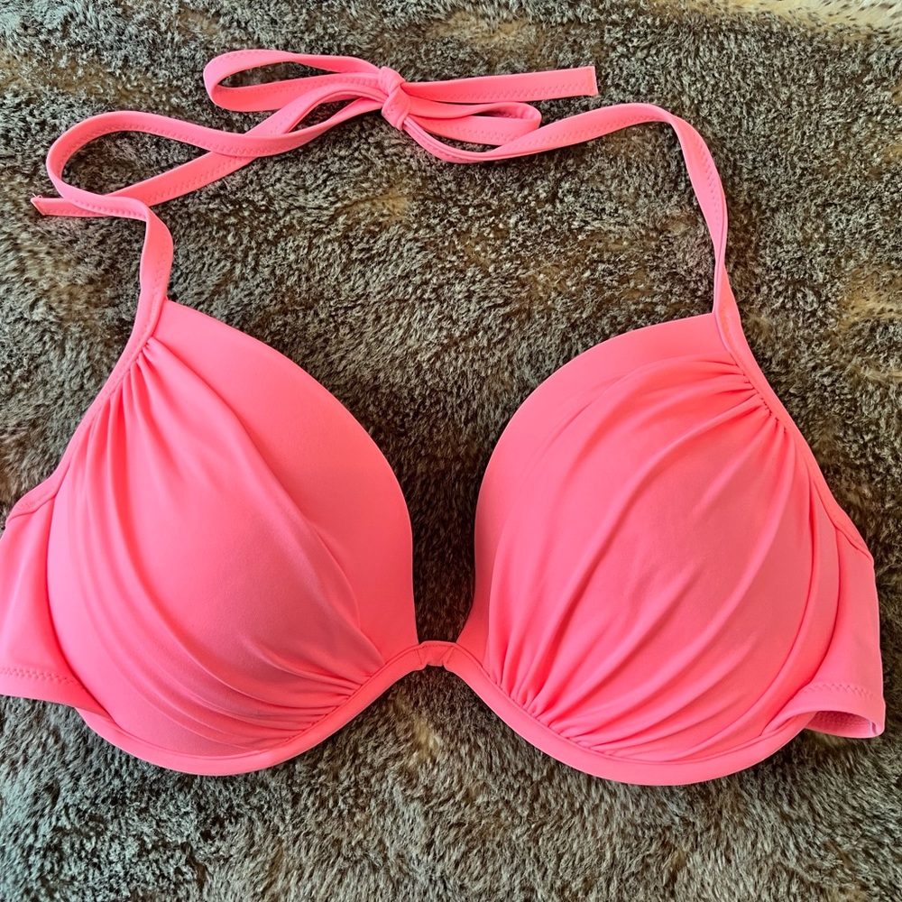 Shade and Shore Hot Pink Swimsuit Top 34DD